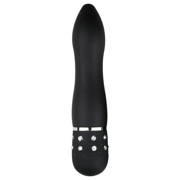 Mini Vibrador Diamante Curvado Preto