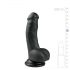 Easytoys - Dildo ventosa com escroto 15cm - preto