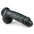 Easytoys - Dildo com ventosa e testículos, 22,5cm - Preto