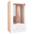 Easytoys - Dildo grande com ventosa e testículos (29,5cm) - natural