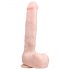 Easytoys - Dildo grande com ventosa e testículos (29,5cm) - natural