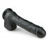 Easytoys - Dildo grande com ventosa e escroto (29,5cm) - preto