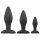 Easytoys Rocket - Kit de dildos anais preto (3 peças)