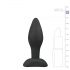 Plug Anal Easytoys Silicone Preto Pequeno