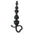 Dildo anal com pérolas EasyToys (preto)