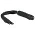 Flogger fácil: chicote e dildo silicone (preto)