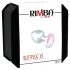 Rimba XS: Plug anal de metal com pedras rosas (prata)