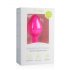 Plug Anal Pink com Cristal Branco - Easytoys Diamond (Médio)