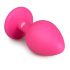 Plug Anal Pink com Cristal Branco - Easytoys Diamond (Médio)