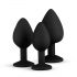 Conjunto de Plugs Anáis Easytoys Diamond (Preto)