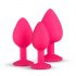 Conjunto Plug Anal Diamond Easytoys (rosa)