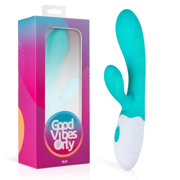 Vibes de Prazer Rabbit - Vibrador com Estimulador de Clitóris (Turquesa)