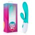 Vibes de Prazer Rabbit - Vibrador com Estimulador de Clitóris (Turquesa)