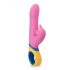 Vibrador Rosa Dolphin - cabeça giratória e estimulador de clitóris