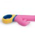 Vibrador Rosa Dolphin - cabeça giratória e estimulador de clitóris