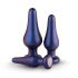 Hueman Comets - Conjunto de plugs anais em silicone (3 peças) - roxo