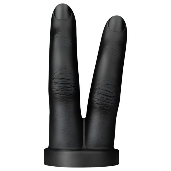 BUTTR Victory - Dildo Anal Duplo de Dedo (Preto)