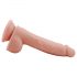 Sr. Dixx 7.6 - Dildo com ventosa e escroto - Bege (19,5 cm)