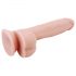 Sr. Dixx 7.6 - Dildo com ventosa e escroto - Bege (19,5 cm)