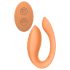 Glam - Vibrador duplo recarregável com rádio (laranja)