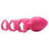 Kit de treino anal Flirts - Conjunto com 3 plugs rosa