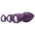 Conjunto Treinamento Anal - 3 Plugs (Roxo)