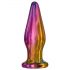 Glamour Glass - vibrador anal de vidro colorido com controle remoto