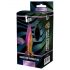 Glamour Glass - vibrador anal de vidro colorido com controle remoto