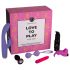 Caixa de Prazer Love to Play - Kit Vibrador 6 Peças (Rosa-Lilás)