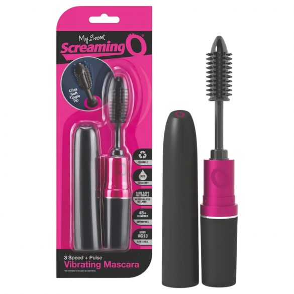 Mascara Vibrante - Vibrador Espiral (preto-rosa)