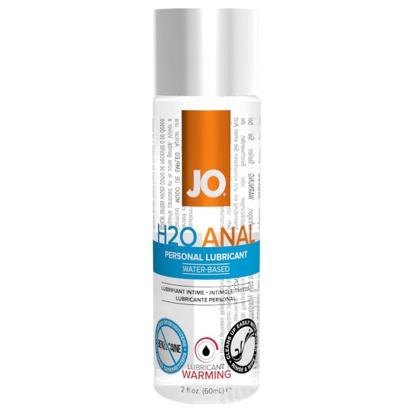 JO H2O Anal Warming - Lubrificante Aquecedor Base Água (60ml)