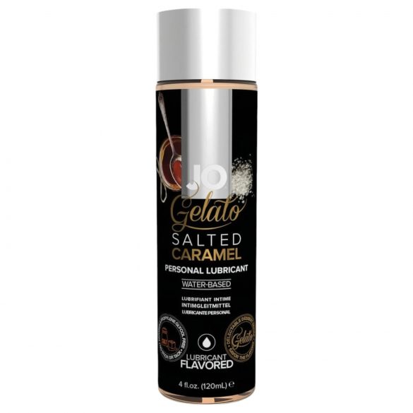 Gel JO Gelato caramelo salgado lubrificante à base de água (120ml)