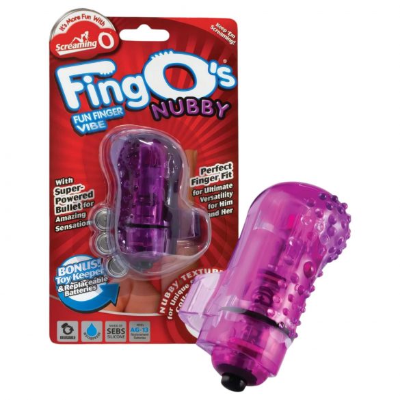 Vibrador de Dedo Fingo's Nubby - Roxo