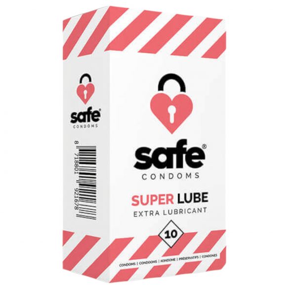 SAFE Super Lube - Preservativo extra lubrificado (10 unid.)