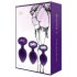 Rianne - Conjunto de 3 plugs anais de silicone (roxo)