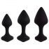 FEELZTOYS Bibi - Conjunto de plugs anais - Preto (3 peças)