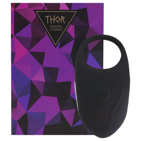 Feelztoys Thor - Anel peniano vibratório recarregável (preto)