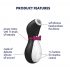 Satisfyer Penguin - recarregável, à prova d'água (preto e branco)