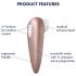 Satisfyer 1 N°1 - Estimulador clitoriano à prova d'água (marrom)