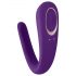 Satisfyer Duplo Clássico - vibrador à prova d'água para casal (roxo)