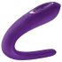 Satisfyer Duplo Clássico - vibrador à prova d'água para casal (roxo)