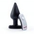 Plug XL Gritante - Vibrador Anal Preto