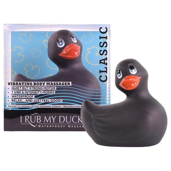 Duckie 2.0 - Vibrador de Pato Preto à Prova d'Água