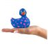 My Duckie Romance 2.0: Vibrador à prova d'água azul-rosa