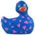 My Duckie Romance 2.0: Vibrador à prova d'água azul-rosa