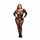 Baci Plus Size - Bodystocking Manga Longa Estampada Preto (XL-XXL)