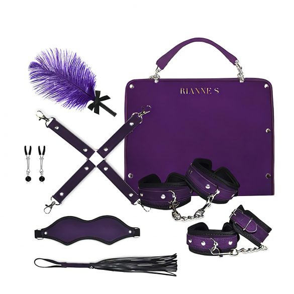 RS Soiree Kinky Me Softly - Kit de Bondage em Roxo (7 peças)