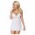 Obsessive 810-BAB-2 - Babydoll rendado com tanga (branco)