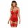 Obsessive Lovica - Conjunto sexy com rendas e tanga (vermelho) - L/XL