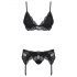 Conjunto Obsessive 810-SEG-1 - Renda Sexy (Preto)